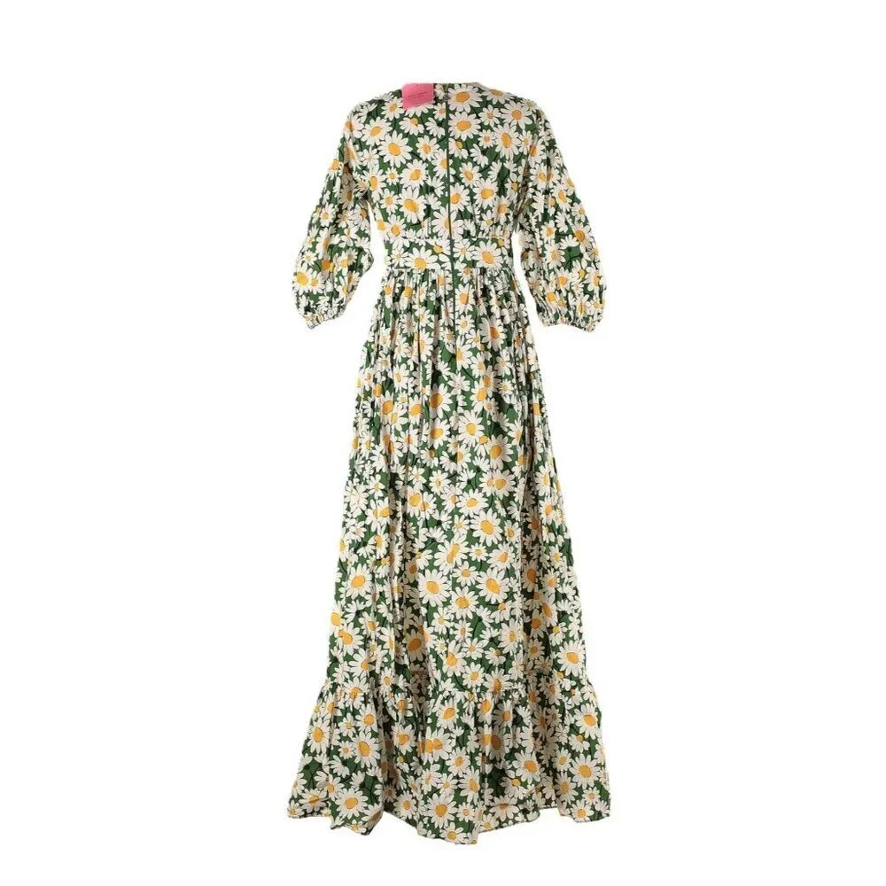 NWT Kate Spade New York Bodega Midi in Courtyard Daisy Floral Cotton Dress 2